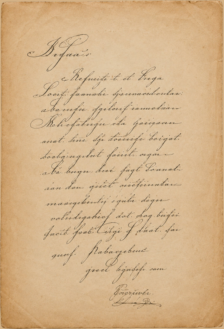 Old handwriting being transcribed by AI