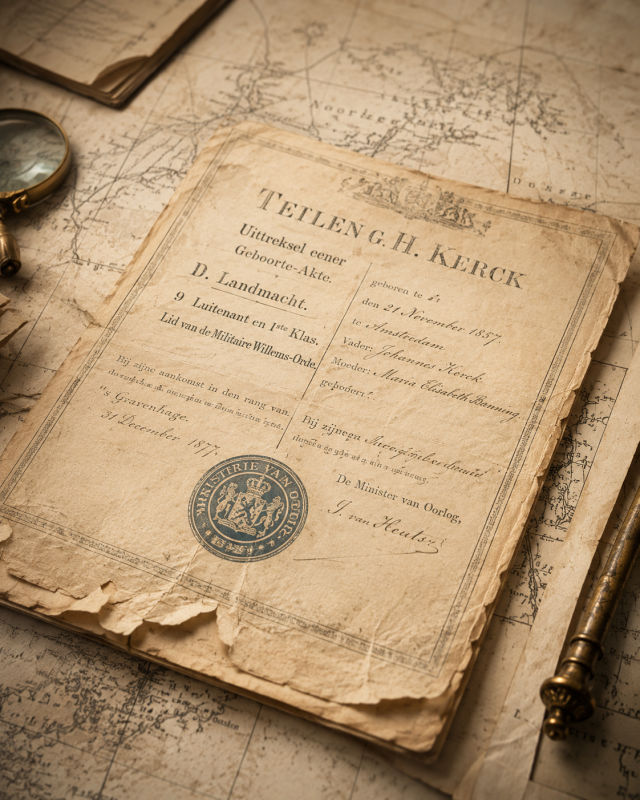 Old certificates and official records